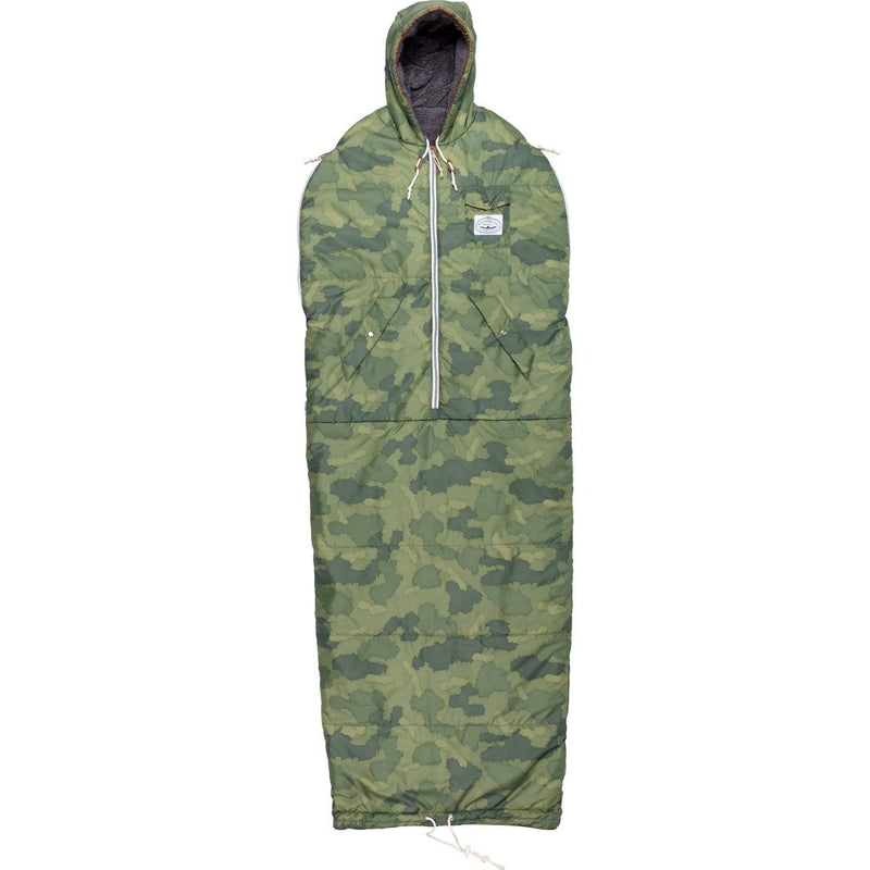 Poler Shaggy Napsack Wearable Sleeping Bag | Furry Camo 634022-GCO SM / MD / LG / XL