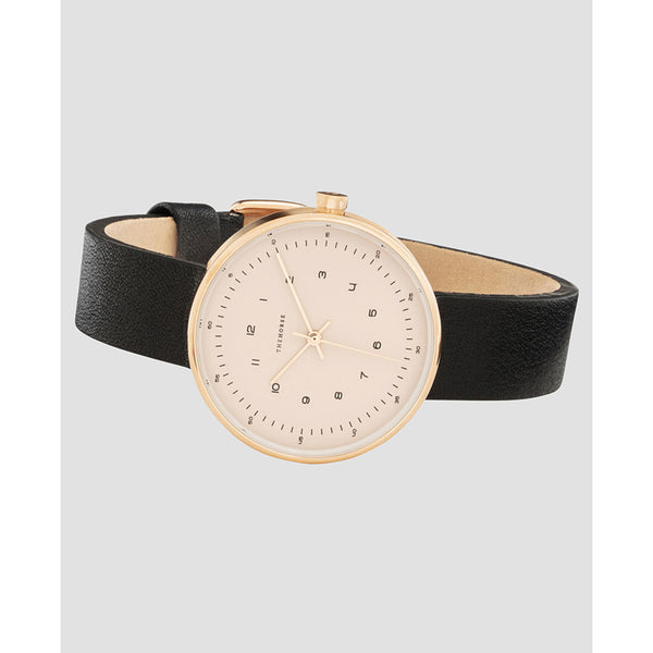 The Horse Minimal 34 mm Rose Gold Watch | Blush/Black