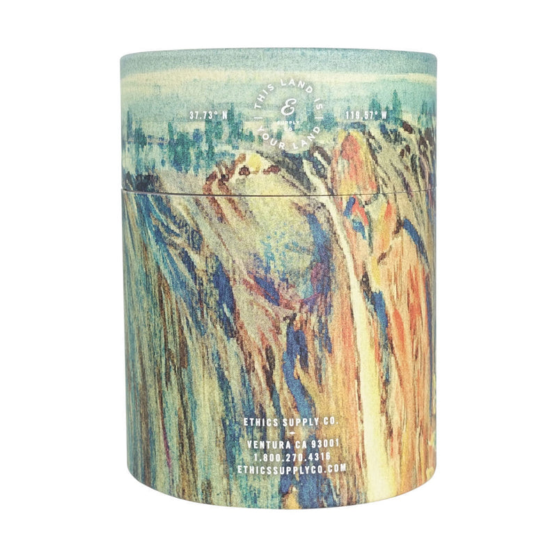 Ethics Supply Co. Organic Scented Candle | Yosemite's Firefall NPCA-02