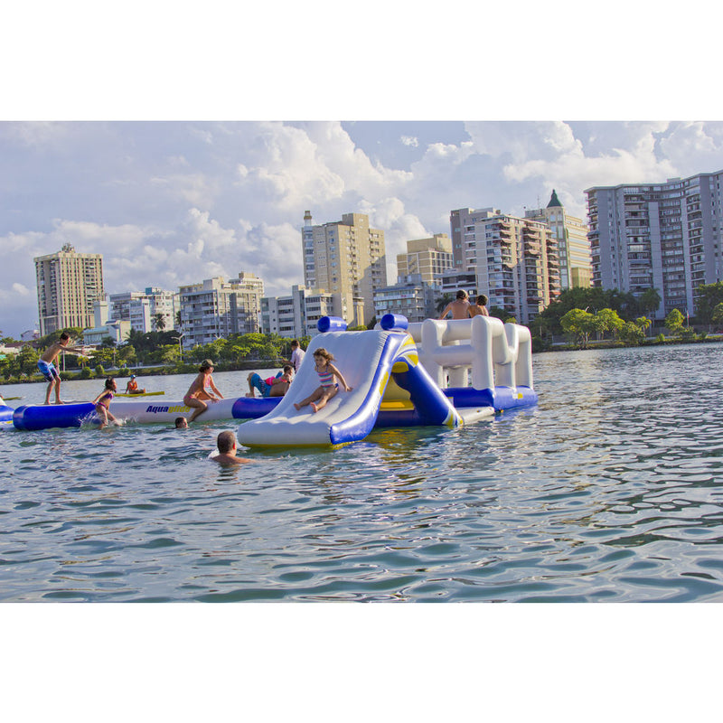 Aquaglide Freefall 6 Inflatbale Water Slide | Yellow/White/Blue 58-5211106