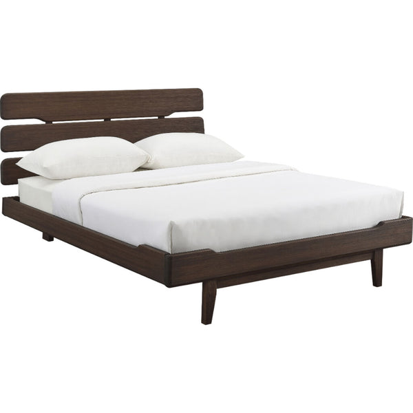 Currant Queen Platform Bed - Oiled Walnut