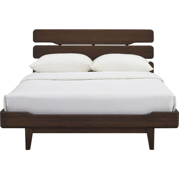 Currant Queen Platform Bed - Oiled Walnut