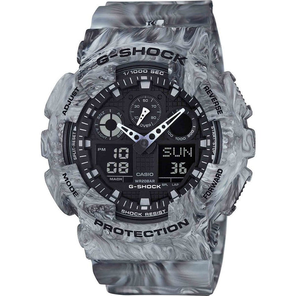 Casio G-Shock Marble Edition GA100MM-8A Watch | Gray Camo