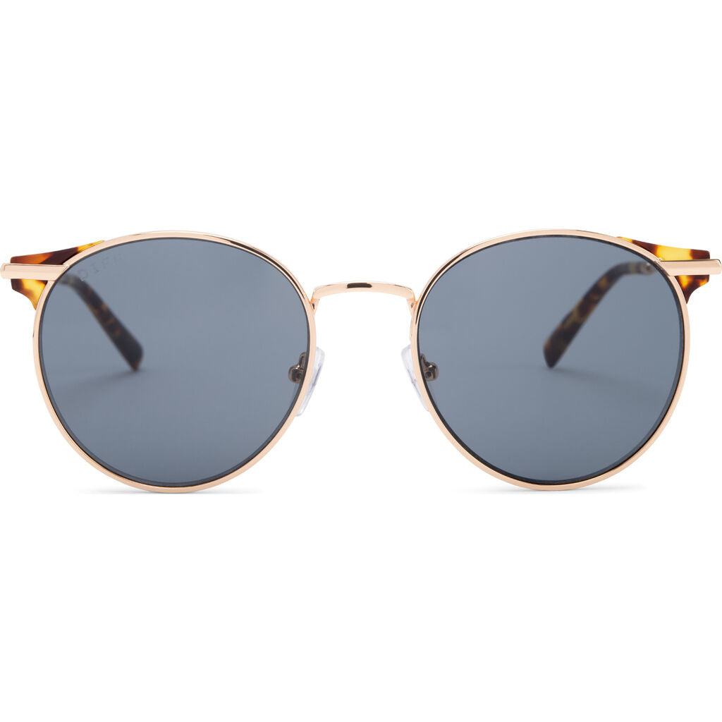 DIFF Eyewear Summit Sunglasses | Gold, Amber Tortoise + Grey Polarized ...