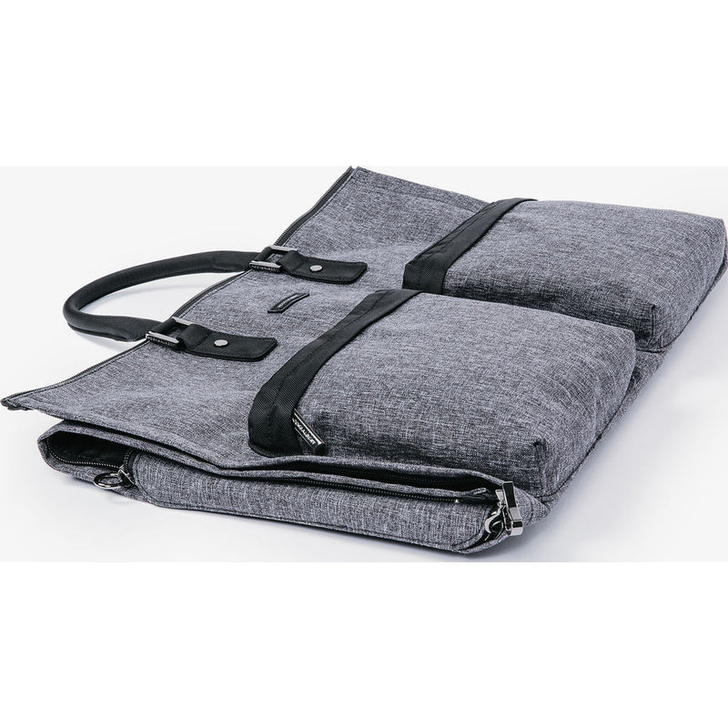 Hook & Albert Melange Fabric Garment Weekender | Gray GWBFBR-GRY-OS