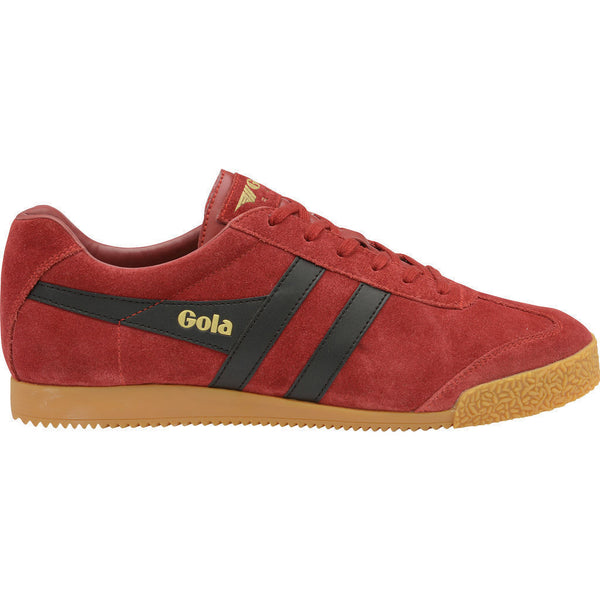 Gola Men's Harrier Suede Sneakers | Deep Red/Black