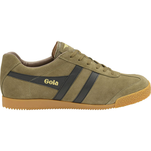 Gola Men's Harrier Suede Sneakers | Light Khaki/ Black/Stone