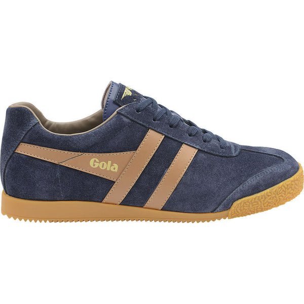 Gola Men's Harrier Suede Sneakers | Navy/Tobacco/Stone