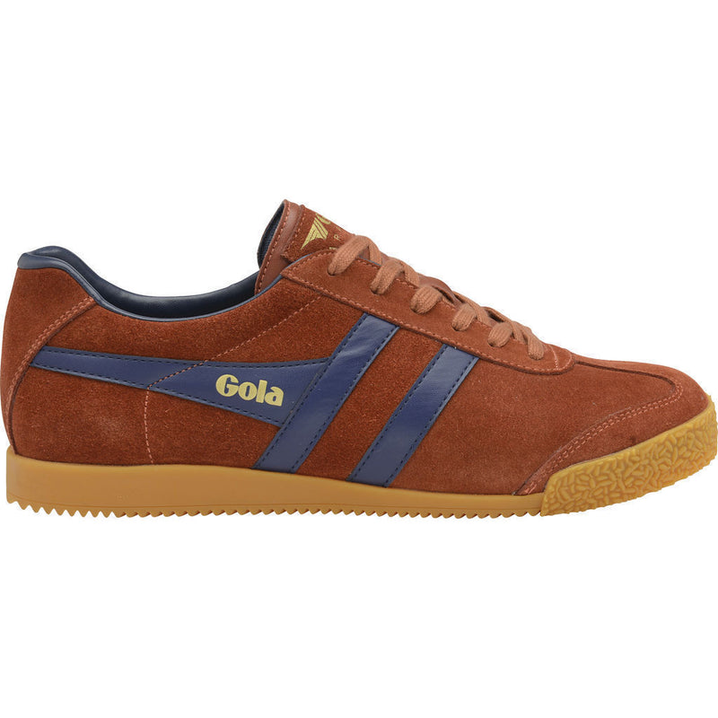 Gola Men's Harrier Suede Sneakers | Rust/Navy