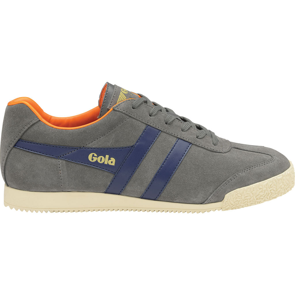 Gola Men's Harrier Suede Sneakers Graphite/Navy/Orange – Sportique