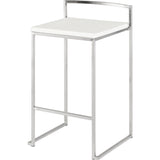 Nuevo Genoa Counter Stool | White