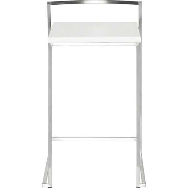 Nuevo Genoa Counter Stool | White