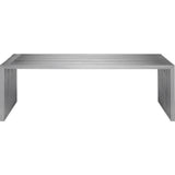 Nuevo Amici Occasional Bench | Silver