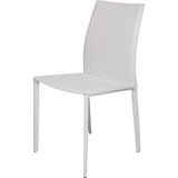 Nuevo Sienna Dining Chair | White Leather