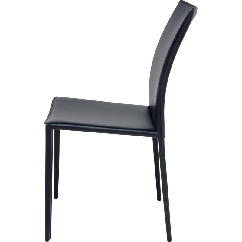 Nuevo Sienna Dining Chair | Black Leather