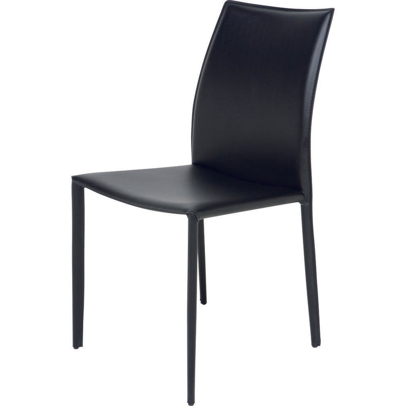 Nuevo Sienna Dining Chair | Black Leather