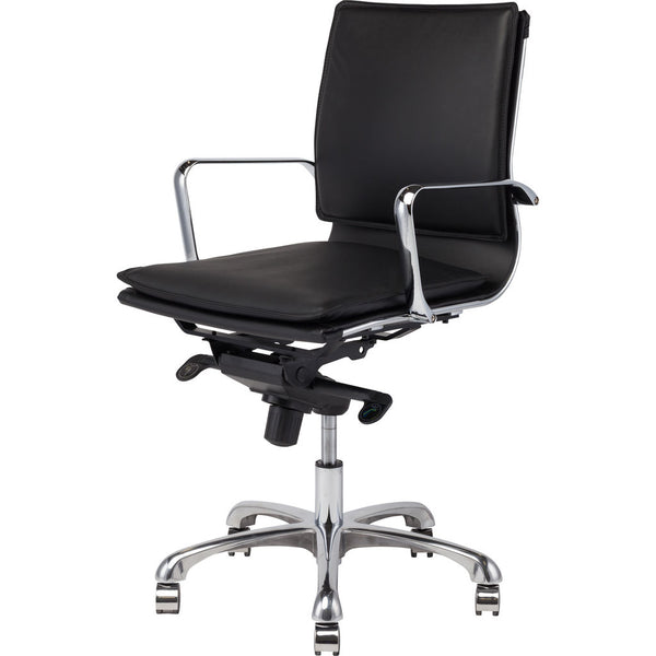 Nuevo Carlo Office Chair | Black Leather