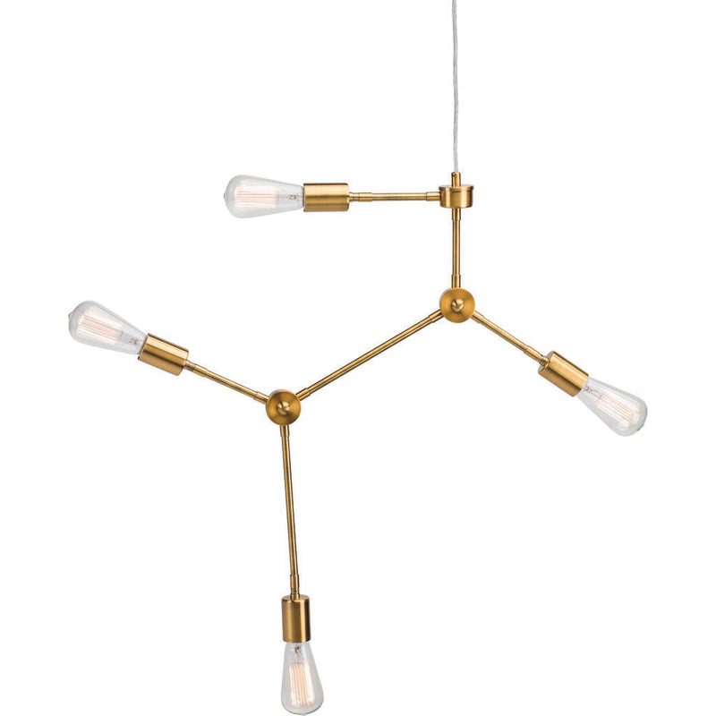 Nuevo Pratt Lighting | Antique Brass Steel Metal