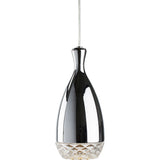 Nuevo Citrine Lighting | Silver Clear Glass