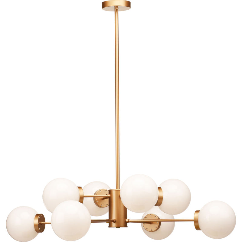 Nuevo Dylan Lighting | Gold White Glass