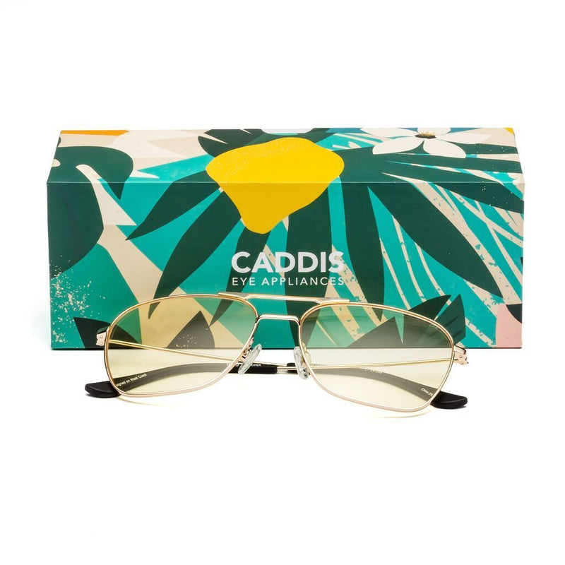 Caddis Hooper Reading Glasses | Polished Gold 1.5+