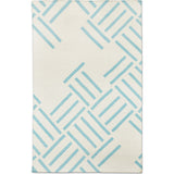 Gus* Modern Hatch Rug | Sky