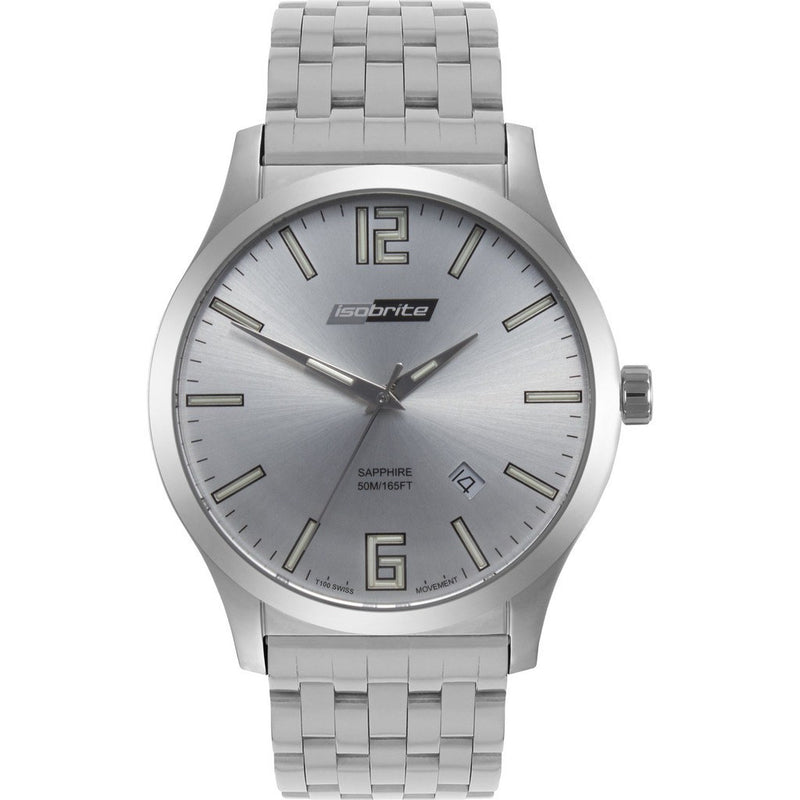 Isobrite Grand Slimline Series ISO911 Silver Watch | Stainless Steel