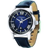 Jorg Gray JG6800-13 Blue w/ Silver Three Hand Men's Watch | Leather