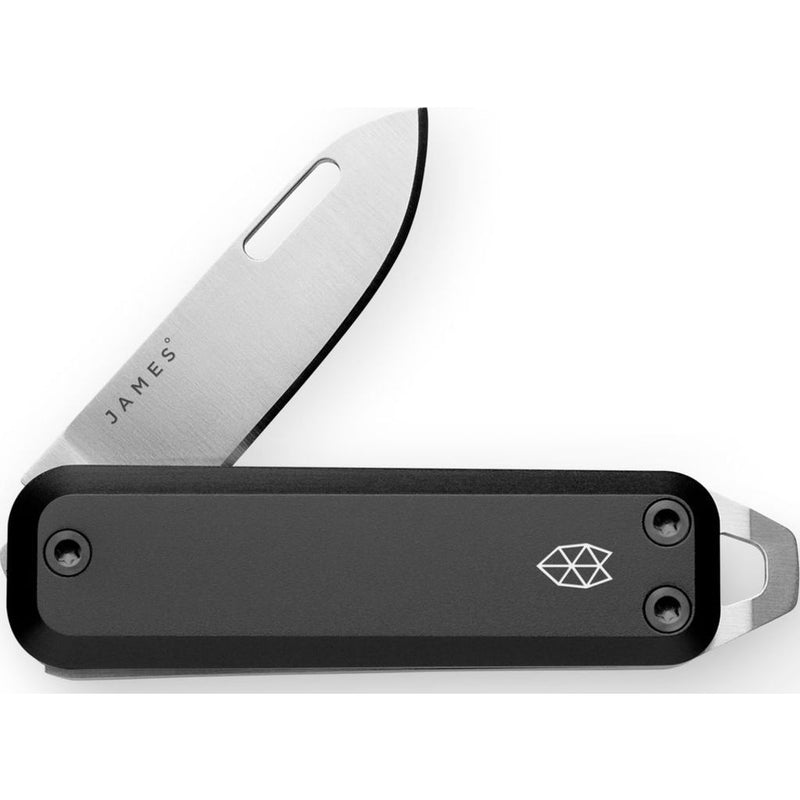 The James Brand Elko Folding Knife | Black/Stainless Straight