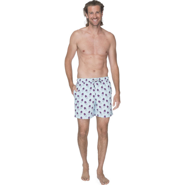 Tom & Teddy Men's Jellyfish Swim Trunk | Blue & Grape