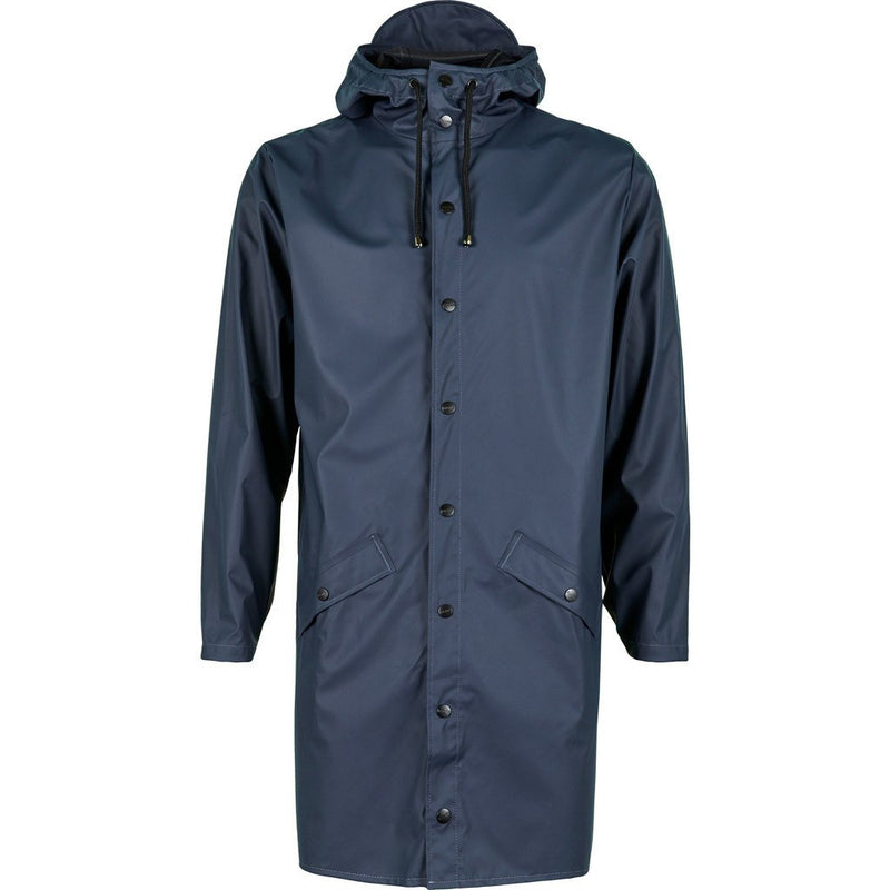 RAINS Waterproof Long Jacket Blue 1202 – Sportique