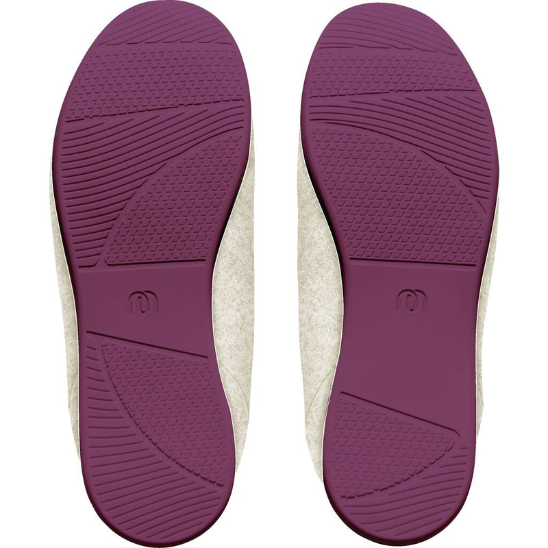 Mahabis classic Slipper | Stone/Purple