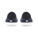 Mahabis Curve Canvas Slippers | Navy/White