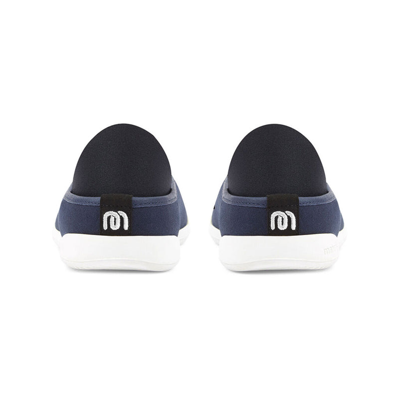 Mahabis Curve Canvas Slippers | Navy/White