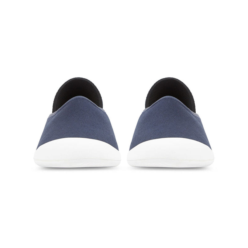 Mahabis Curve Canvas Slippers | Navy/White