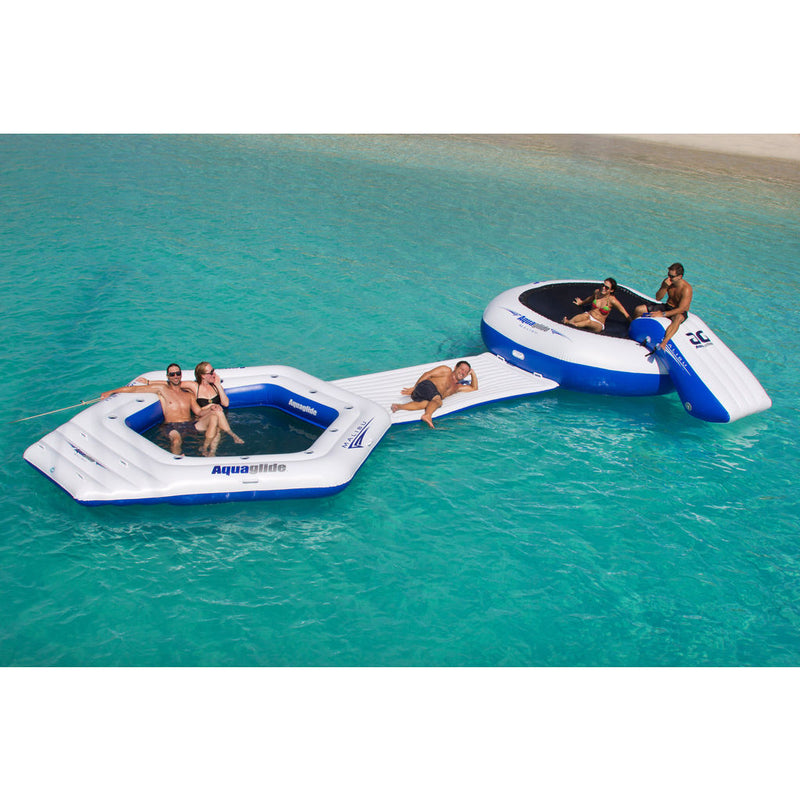 Aquaglide Malibu Aquapark Inflatable Swim Platform | Blue/White 58-5214018