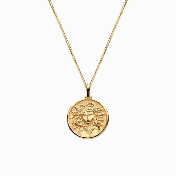 Awe Inspired Mini Medusa Necklace | Standard Saturn Chain