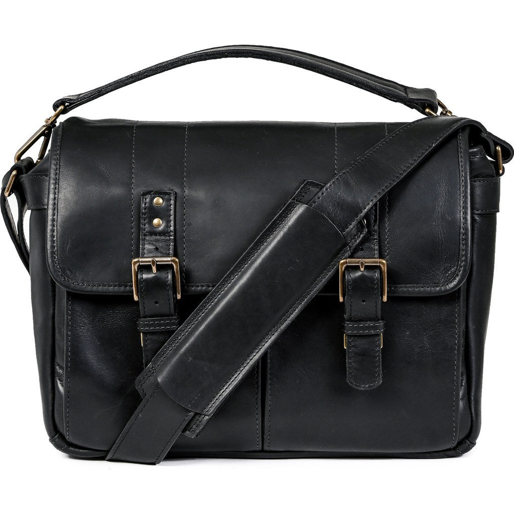 ONA Prince Street Camera Messenger Bag Black Leather ONA 5-024LBL ...