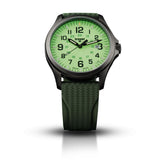 traser H3 Lime P67 Officer Pro Gunmetal Watch | Rubber Strap74-107424