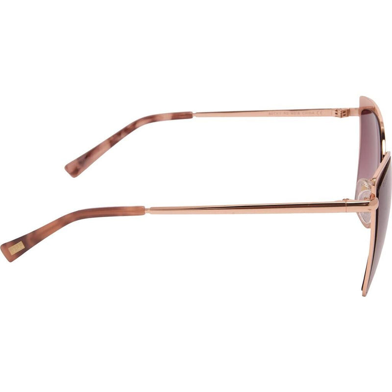 DIFF Eyewear Becky Sunglasses Rose Gold Wine Gradient Sportique