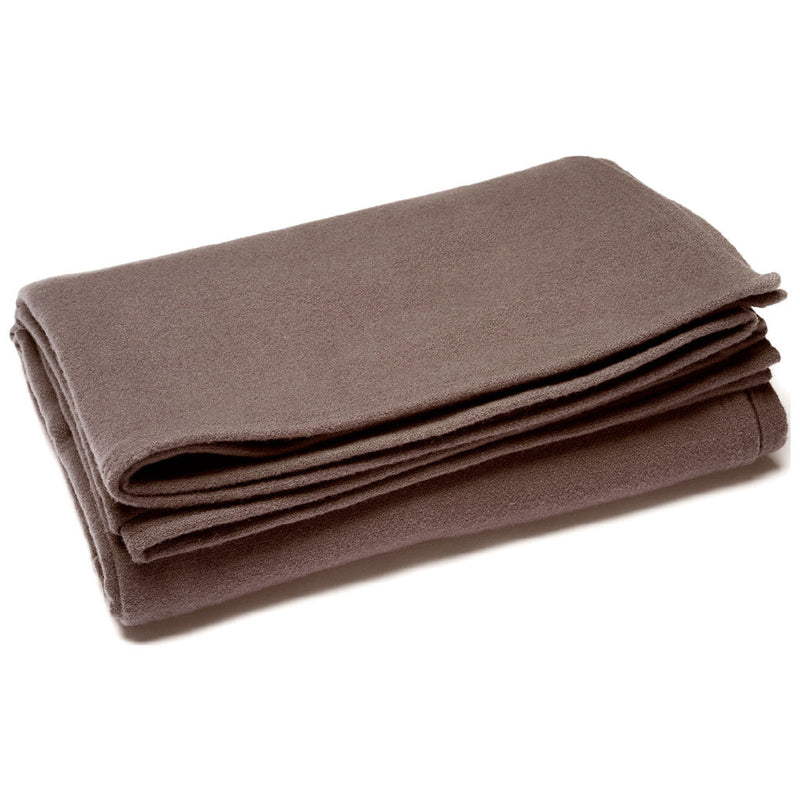 Faribault Royal Carefree Wool Blanket Queen | Mocha - B2RCBN1225