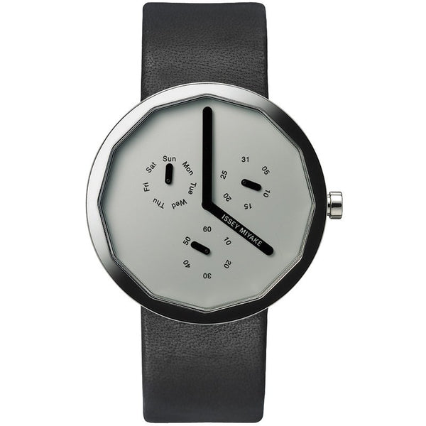 Issey Miyake Twelve Grey Men's Watch | Leather SILAP020