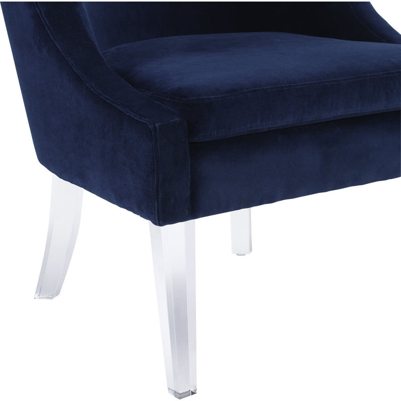 TOV Furniture Myra Velvet Chair | Blue- TOV-A105