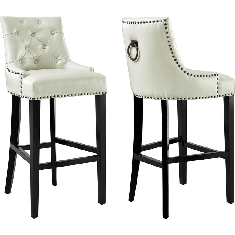 TOV Furniture Uptown Leather Counter Stool | Cream- TOV-BS17