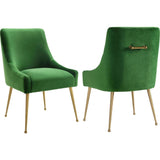 TOV Furniture Beatrix Velvet Side Chair | Green TOV-D46