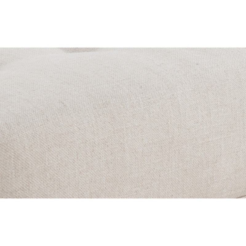 TOV Furniture Nova Metallic Linen Ottoman | Beige TOV-O97