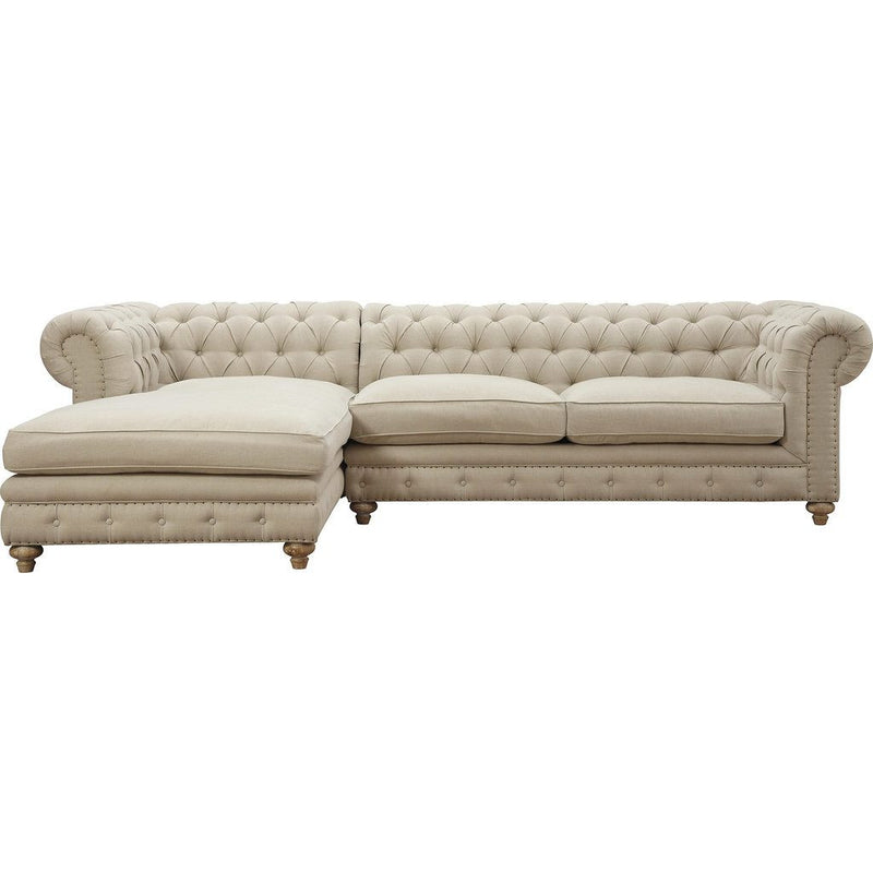 TOV Furniture Oxford Linen LAF Sectional | Beige TOV-S19-Sec-L