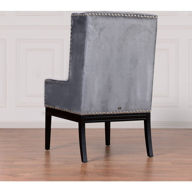 TOV Furniture Tribeca Velvet Chair | Grey- TOV-TRI-GV