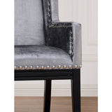 TOV Furniture Tribeca Velvet Chair | Grey- TOV-TRI-GV