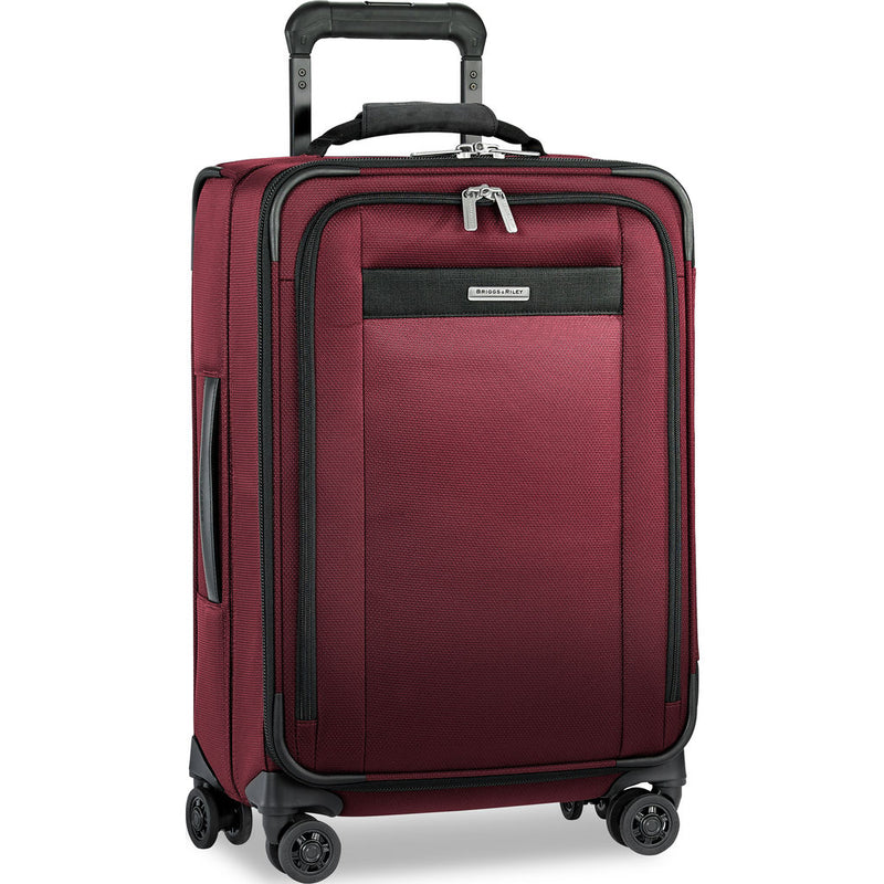 Briggs & Riley Transcend Tall Carry-On Expandable Spinner Suitcase | Merlot